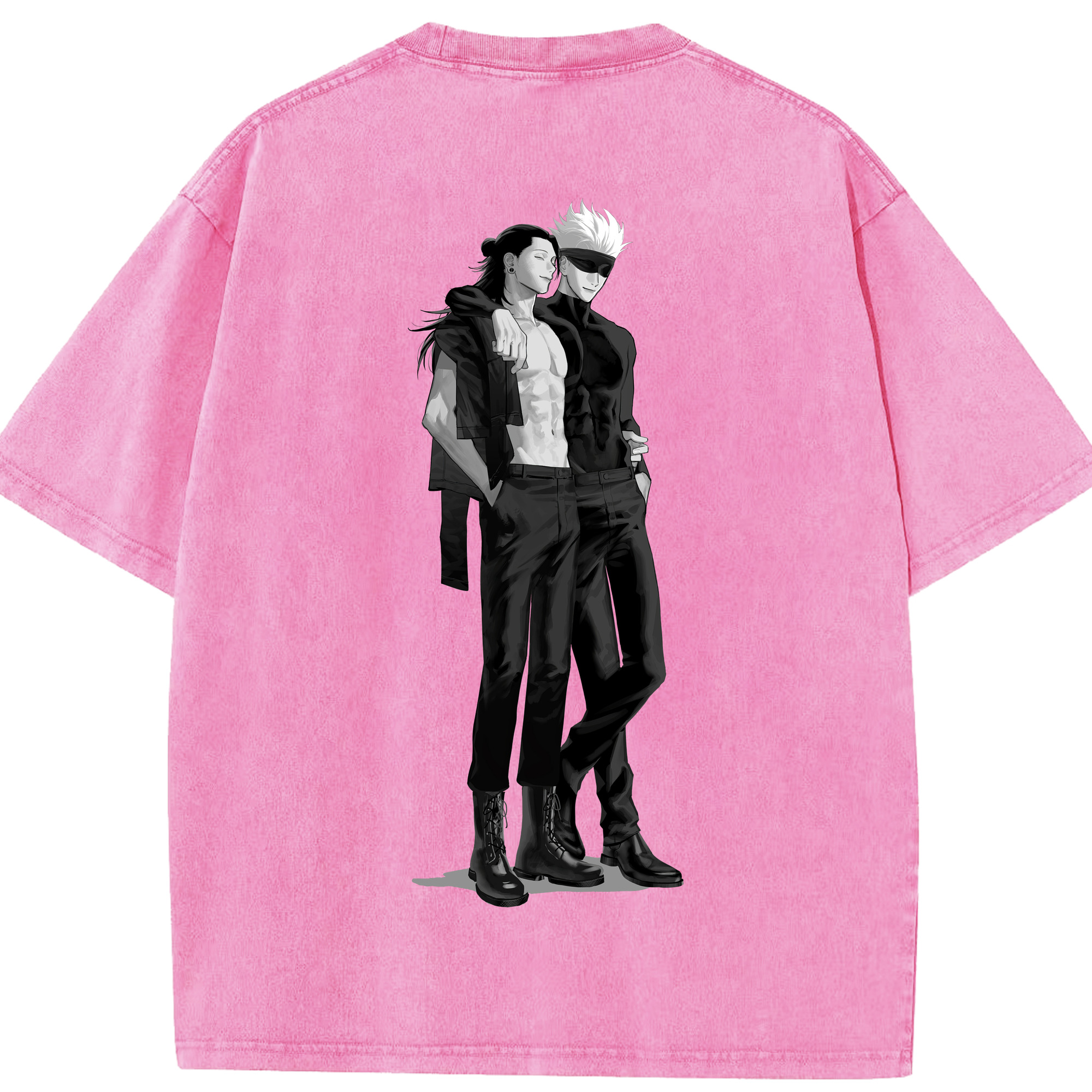 （画像用） 呪術廻戦 Jujutsu Kaisen 綿100% ヴィンテージ風 半袖Tシャツ（背面プリント）